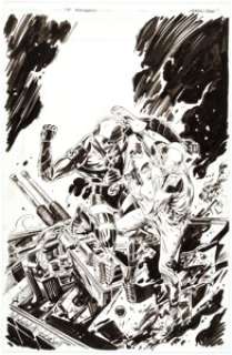 Jackson "Butch" Guice - Doctor Tomorrow #3 Cover X-O Manowar Original Art (Acclaim/Valiant, 1997).