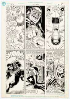 Keith Giffen, Linda Medley, and John Beatty - Justice League America #50 Story Page 5 Original Art (DC, 1991).