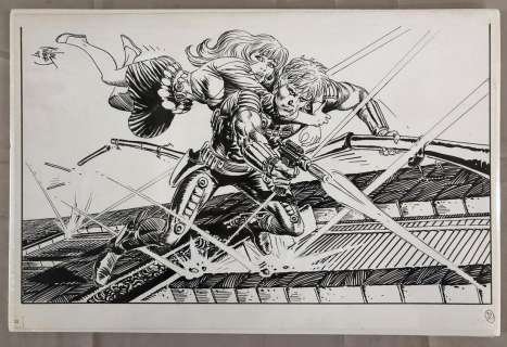 Kubert. Jack Hunter Cover Art. | Weiss Auctions