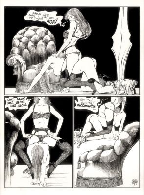 Guido Crepax | GUIDO CREPAX: Anita 1974, signed, 34,1 x… | Galerie Laqua