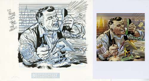 Duncan Fegredo - Perry White Trading Card Art By Duncan Fegredo Superman