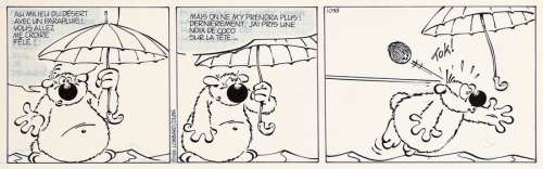 Dupa | Cubitus, strip n°1038 à l’encre de Chine et au… | AZ auction