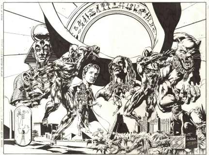 Sal Velluto / Steve Geiger - Black Panther #21 and #22 Both Covers 15x20 2000