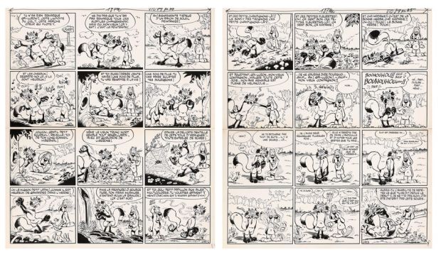 Gotlib | Gai-Luron et Jujube, gag n°1089 complet en 2… | AZ auction