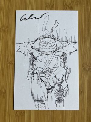 TMNT Original Sketch by Last Ronin Artist Esau Escorza On 5x7 Paper! | eBay US (Buy It Now)