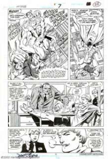 John Byrne and Karl Kesel - Original Art for Superman #7, page 16 (DC, 1987). It’s the Man of Steel vs. the woman - | Heritage
