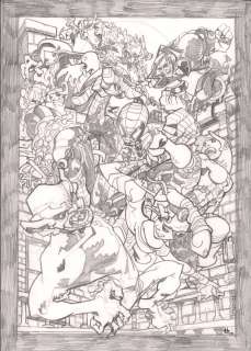 Damion Scott | Spider-Man Pencil Pinup/Commission - Signed | Anthony’s Comic Book Art