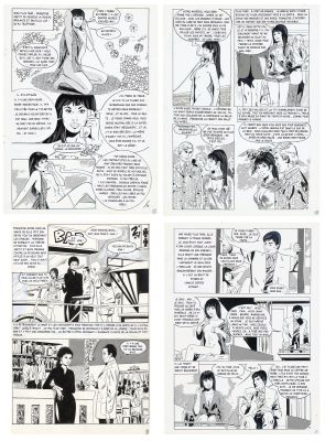 Renaud | Lot 93 - La Louve, planches n°70, 72, 85 et 91 à l’encre… | AZ auction