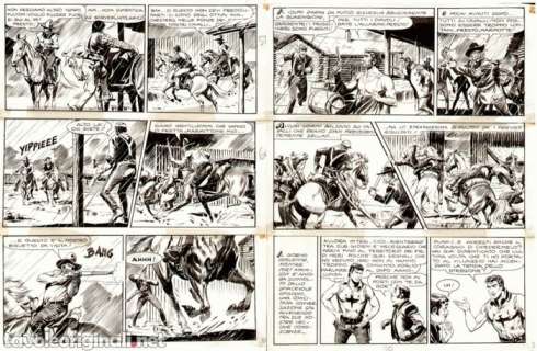 Ferri, Gallieno | 2x original plates Zagor # 2 "Terrore" (1965) | Catawiki