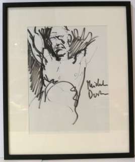 Durand Michel - Dessin au feutre noir signé par Michel Durand réalisé pour [...] | Arthema Auction