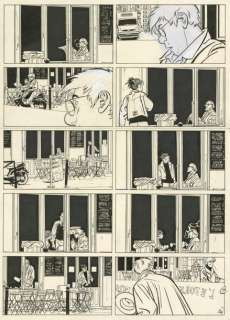 Jérôme K. Jérôme Bloche - Aïna Encre de Chine sur papier pour la planche 16 de l’album.... | Tessier Sarrou