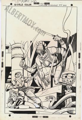 Gil Kane, Vince Colletta | Worlds Unkown- Golden Age of Sinbad Issue 8 Page Cover | Albert Moy