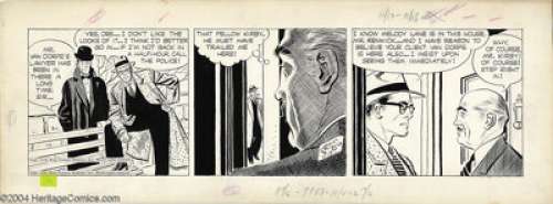Alex Raymond - Rip Kirby Daily Comic Strip Original Art, dated 11-13-50 (King Features Syndicate, 1950). Rip - | Heritage