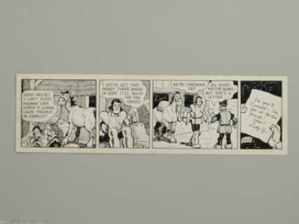 R.B. Fuller - Oaky Doaks Daily Comic Strip Original Art, dated 1-14 (AP Features, year undated). Oaky Doaks and - | Heritage