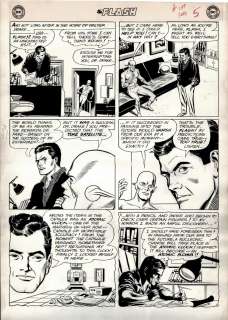 Carmine Infantino Joe Giella - Flash #139 P 5 (Rare Page From the Very 1St Reverse Flash Story!) Large Art - 1963