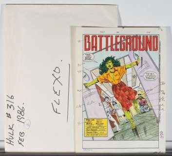 Marvel Incredible Hulk #316 Complete Color Guide | Bruneau & Co. Auctioneers