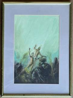 Oil on Board Painting. Signed illegibly. | Weiss Auctions