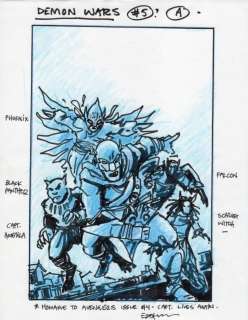 Kevin Eastman | Marvel – Demon Wars 2022 Cover Art Rough – Signed | Kevin Eastman