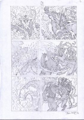 Ghost Rider Spirits of Violence 4p14 Original comic art Paul Davidson | eBay US (Buy It Now)
