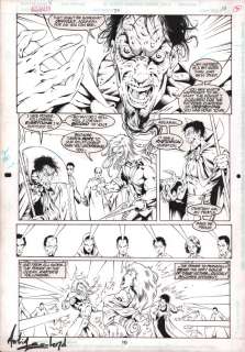 Howard Shum, Martin Egeland - Aquaman #20 P.16 - Aquaman & Mera Attacked By Ocean Master - Signed - 1996