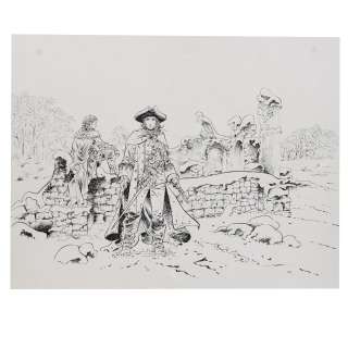 Philippe Xavier (Né En 1969) | Hyver 1709. Tome 2, Illustration à l’encre (Les Sculpteurs de vent). Editions Glenat Réalisée en 2016. 60 x 42cm | HVMC