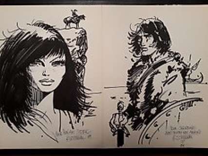 Rosinski, Grzegorz - 2x Dédicace originale pour Didier Comès et son épouse - Thorgal + Shaniah - (1984) | Catawiki