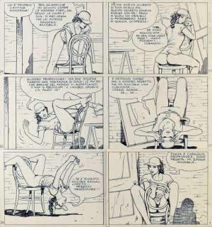 Manara, Milo | Le Parfum de l’invisible Exceptionnelle planche originale Ã  l’encre de chine issue… | Cornette de St Cyr