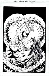 Mark Bagley John Dell - Amazing Spider-Man #60 (861) Cover (Amazing Cover with Spider-Man Holding Mary Jane with a Giant Centipede Wrapped Around Them!) 2020