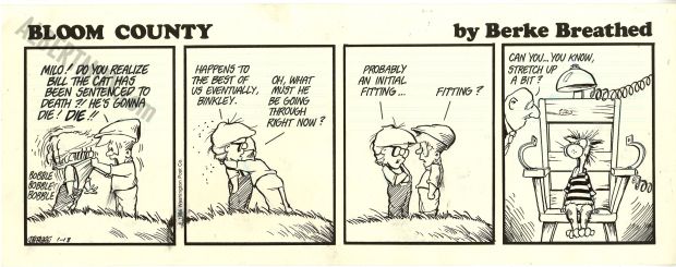 Berke Breathed - Bloom County Issue 1-18-1986 Page Daily