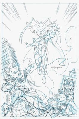 Khary Randolph - Marvel Superhero Adventures #1 Cover (Spider-Man & Dr. Strange Both in Astral & Physical Forms Battle Hela!) 2017