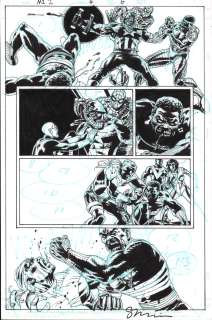 Sean Phillips | Marvel Zombies 2 #4 P.6 - Zombie Cap, Spidey - Signed - 2008 | Anthony’s Comic Book Art