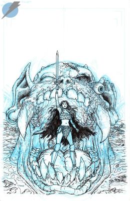 Chris Burnham | Babs Issue 1 Page Cover | Felix Comic Art