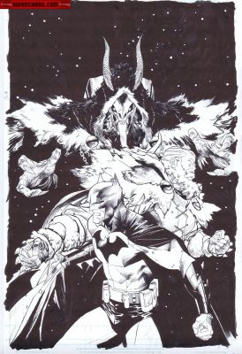 Dan Mora | Covers / Pinups Issue Batman Santa Claus Silent Knight # 2 Page Cover | Kwan Chang