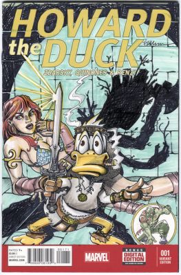 Pak Kwan | Howard the Duck Sketch Cover | Raremarq (Buy It Now)