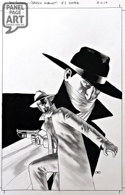 John Cassaday | Shadow - Green Hornet 1 Cover | Panel Page Art