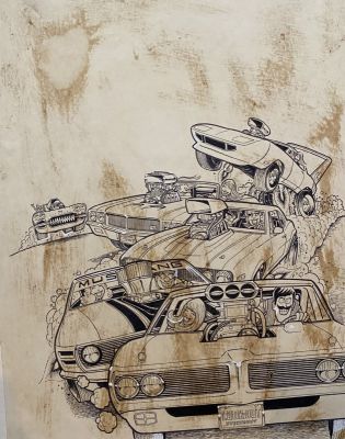 George Trosley | Trosley - Krass And Bernie Race | ComicArtFans Classifieds