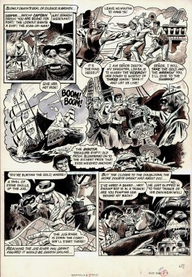 Tom Sutton | Vampirella #14 P 6 (Stunning Wash Tone Early Bronze Age Last Pg Death Scene with Vampi Drawn!) 1971 | Romitaman