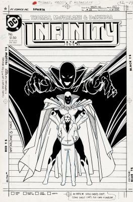 Todd McFarlane, Tony Dezuniga - Infinity, Inc. #33 Cover (The Origin of Obsidian:todd Rice!) 1986