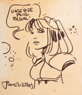MEZIERES, Jean-Claude ( 1938 ) - lot 204 - dessin dédicacé signé pour Pascal Zanon Format 16 x 20 cm