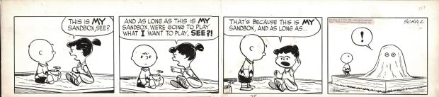 Charles Schulz | Peanuts Daily Strip 5-3-1953 (Very Early Strip & Believed To Be the Very First Time Charlie Brown Wins in a Strip!) | Romitaman
