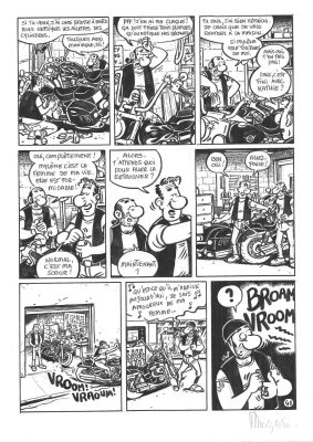 Margerin Frank | Planche originale 41 de ’Je veux une harley’ Tome 2 Bienvenue au club par Frank Margerin | Galerie Napoléon