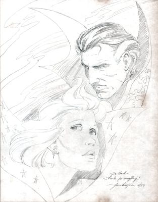 June Brigman | Dr. Strange & Clea Pinup (1984) | Romitaman