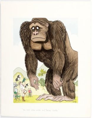 Smilby (Francis Wilford-Smith - Playboy German Mag Color Cartoon - King Kong Takes Direction 1980S @ Oax 2026 | Cool Lines Art