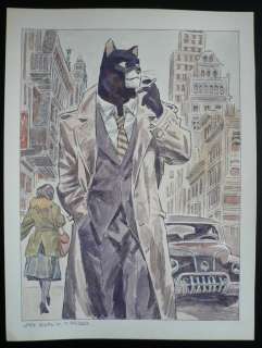 Frisano, Thomas - Dessin original - Blacksad - Hommage  Ã  J. Guarnido | Catawiki
