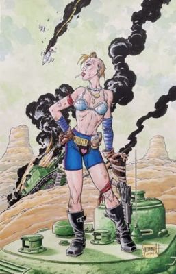Original “Tank Girl” Watercolour Painting By Superman DC Artist Tom Grummett | eBay Europe