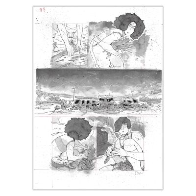 Anne Masse | Asphalte Sauvage - Planche originale 90 | Achetez de l’Art