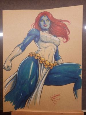 Mystique X-Men Original Art Illustration Signed 8.5x11 | Art by Keyeske | eBay US (Buy It Now)