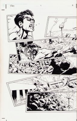 Karl Moline - Fray #7 Pg. 8&9 - Interior Page - 1996