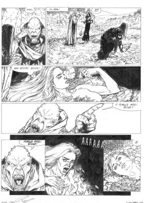 Teng Paul | Planche originale 44 du tome 3 la Folie Seamus du cycle Les Sudenne de LA COMPLAINTE DES LANDES PERDUES | Galerie Napoléon