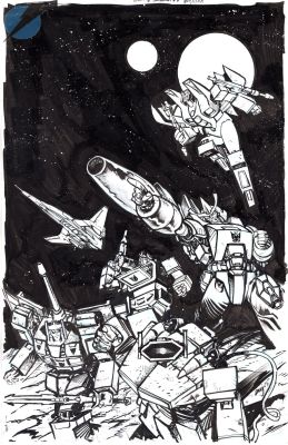 Daniel Warren Johnson | Transformers Issue Compendium Two Page Cover | Felix Comic Art